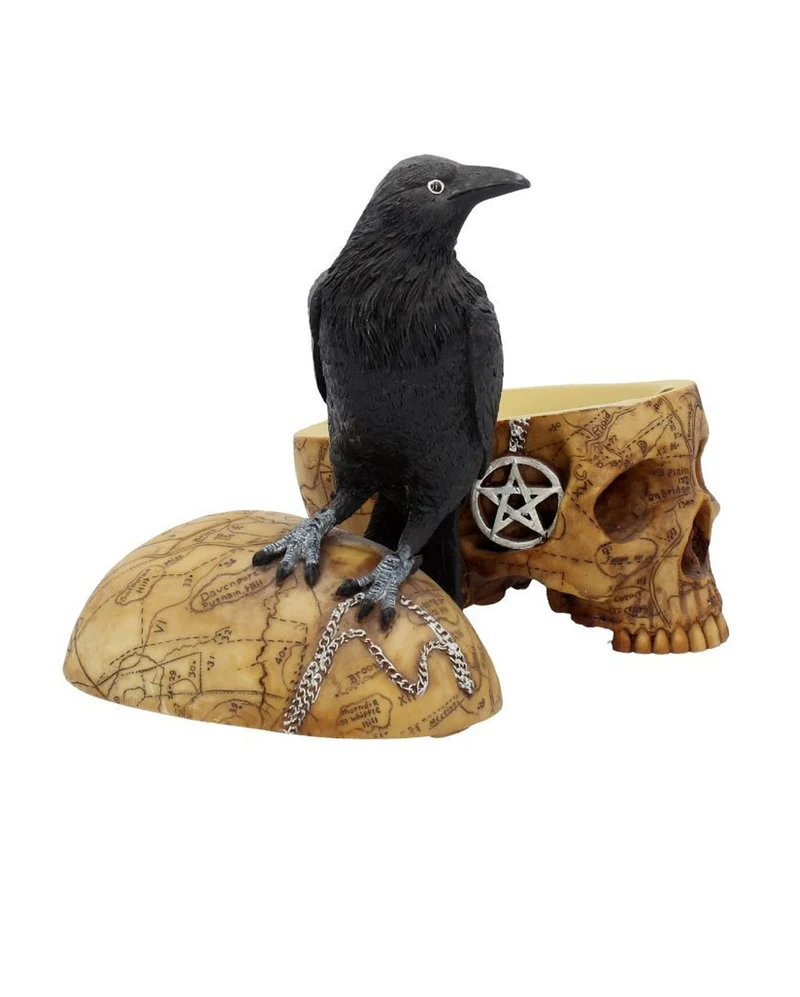 Salem Totenschädel mit Rabe