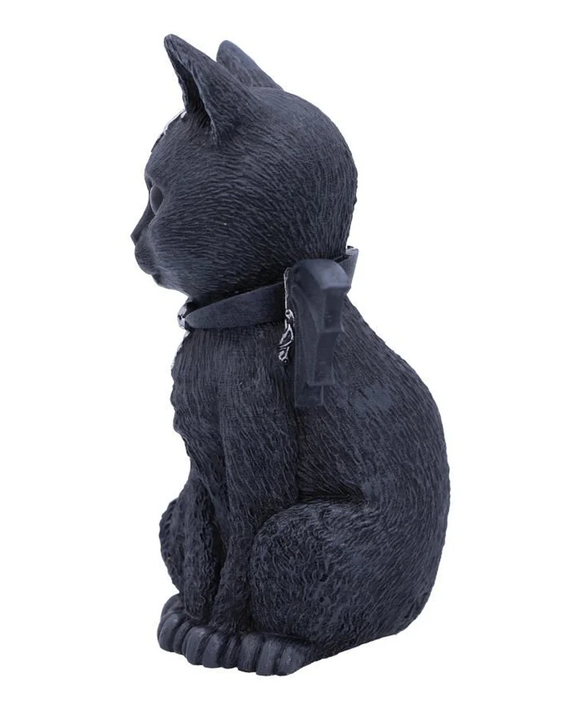 Okkulte Katzenfigur mit Fledermaus Flügel