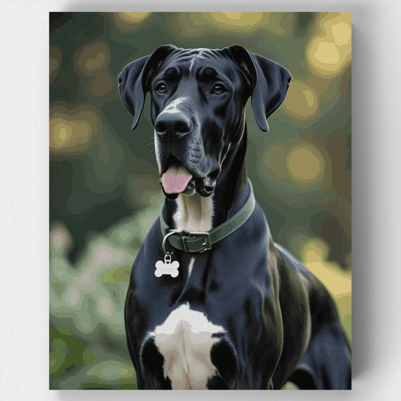 Majestic Great Dane Portrait - Paint by Numbers Kit