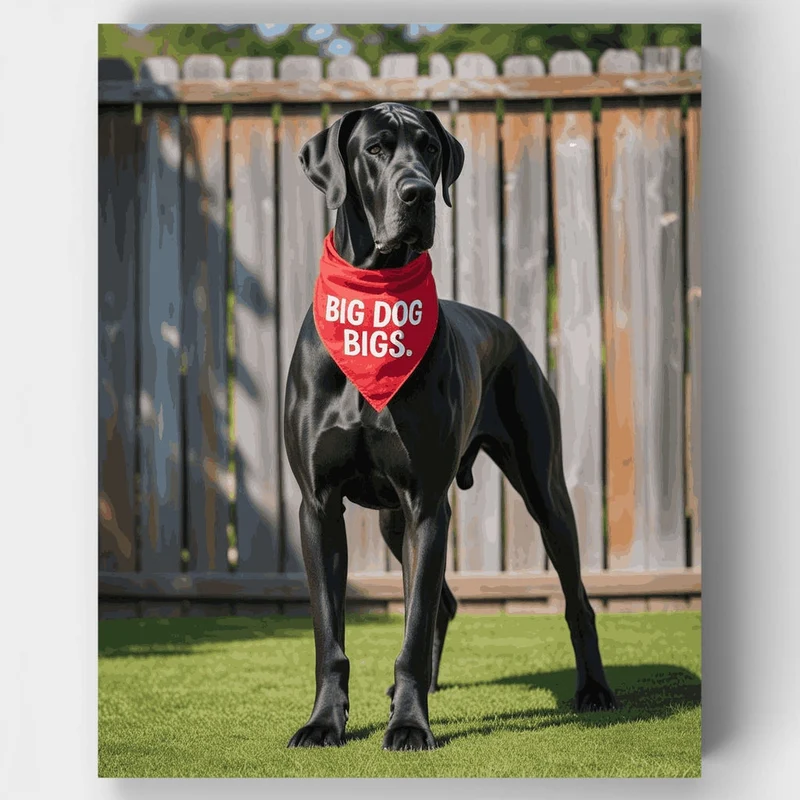 Big Dog Bigs Great Dane - Paint by Numbers Kit