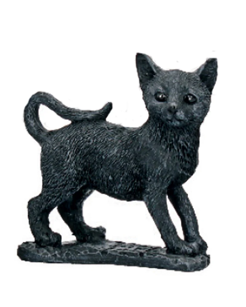 Schwarze Katze Glücksbringer 9cm