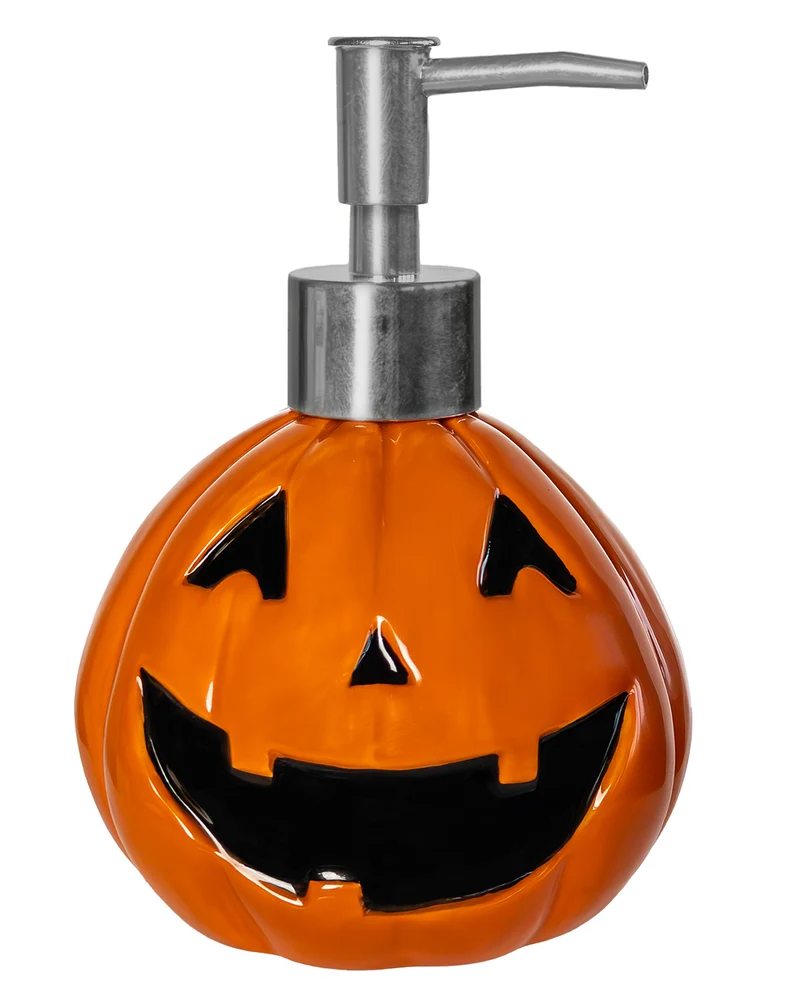 Seifenspender Halloween Kürbis aus Keramik 300ml