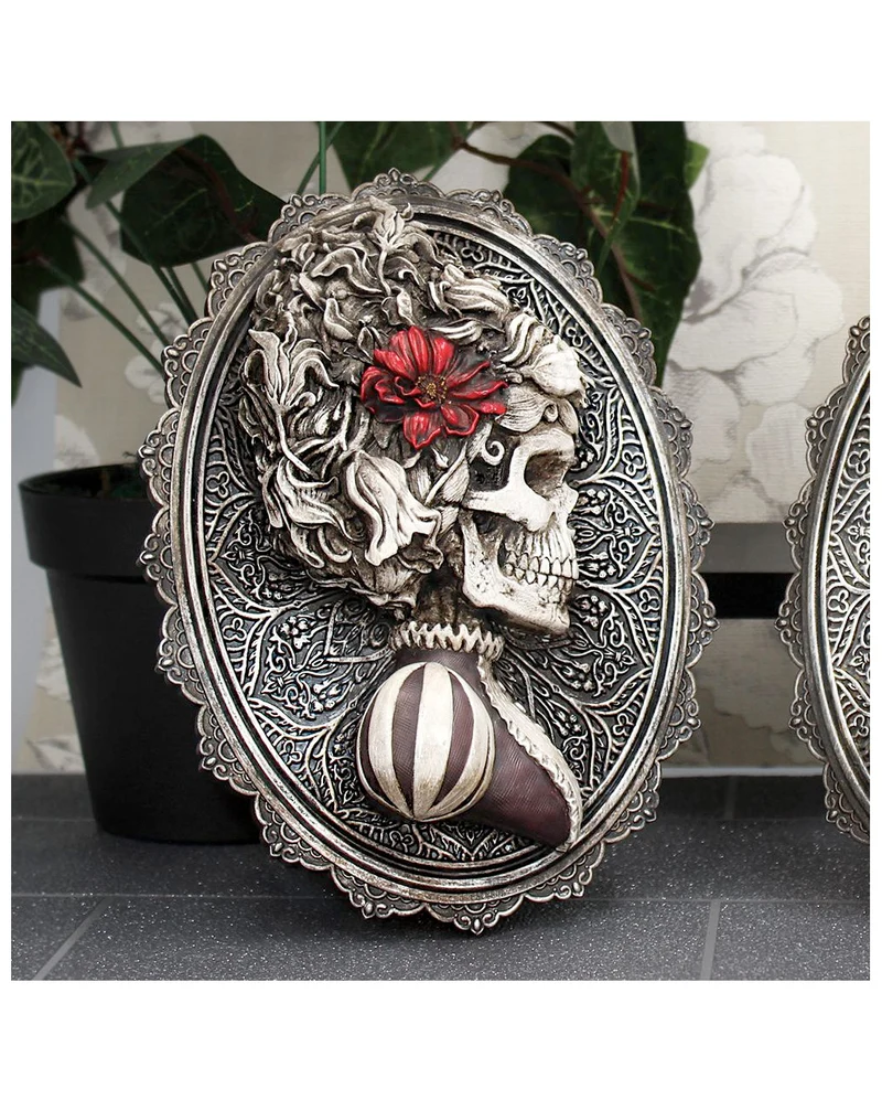 Gothic Skelett Dame Day of the Dead Wandbild