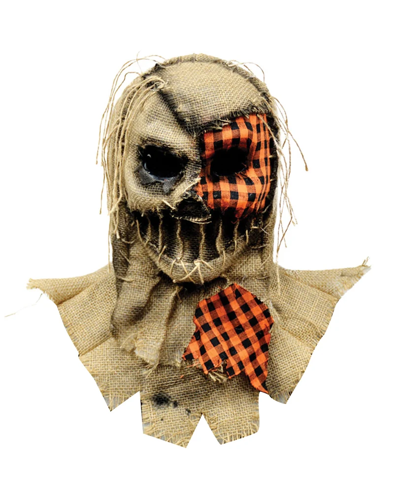 Vintage Patchwork Vogelscheuche Maske