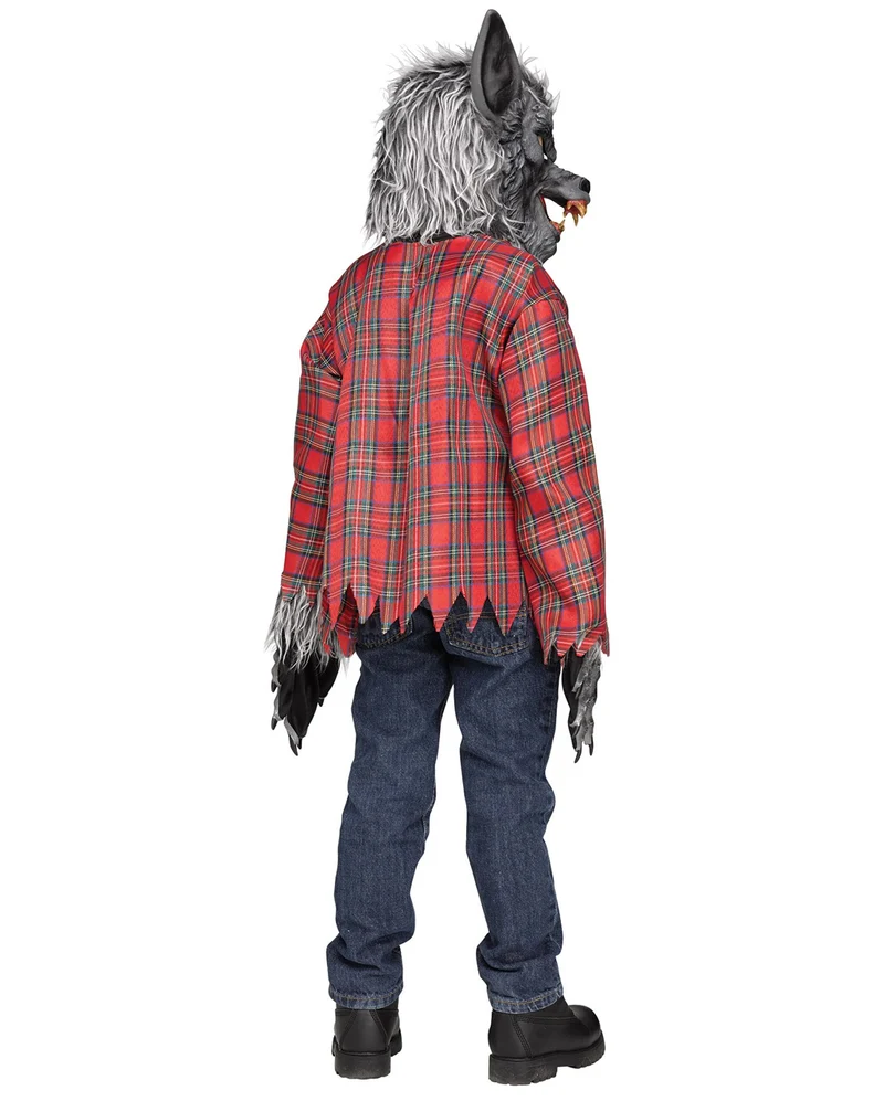 Grauer Werwolf Kinderkostüm