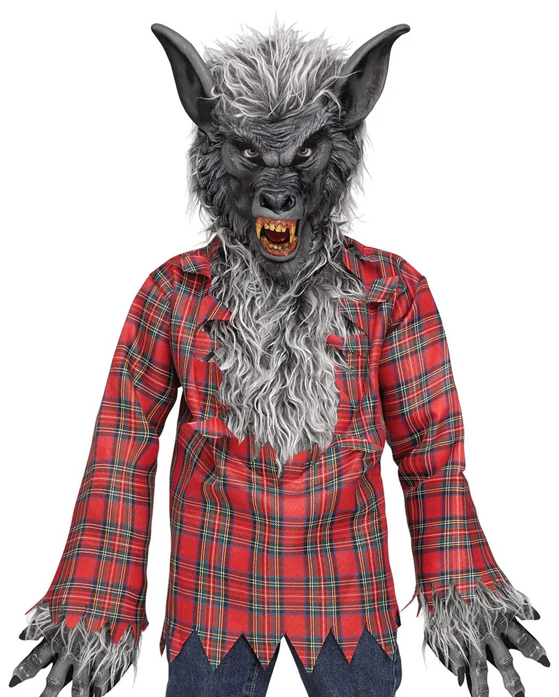 Grauer Werwolf Kinderkostüm
