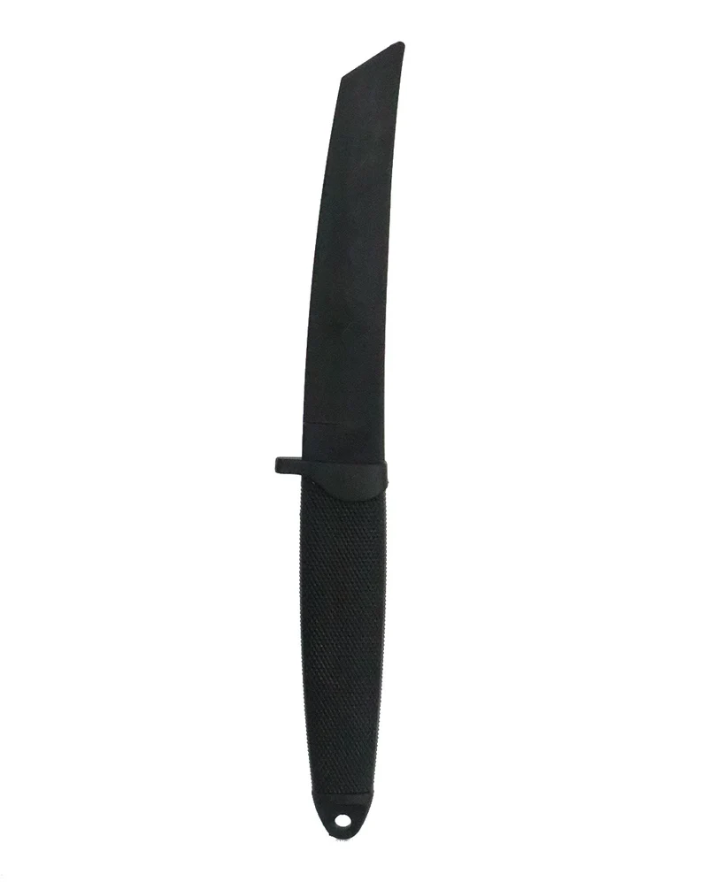 Gummi Dolch als Dekowaffe Schwarz