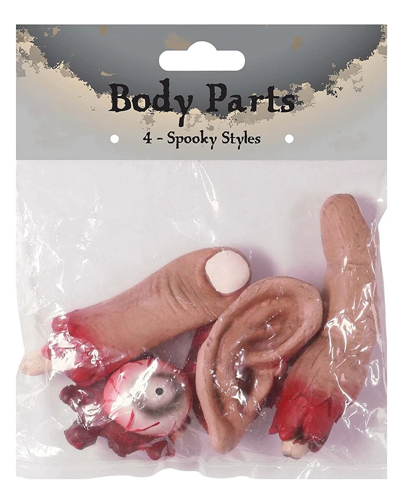 4 x Spooky Halloween Body Parts