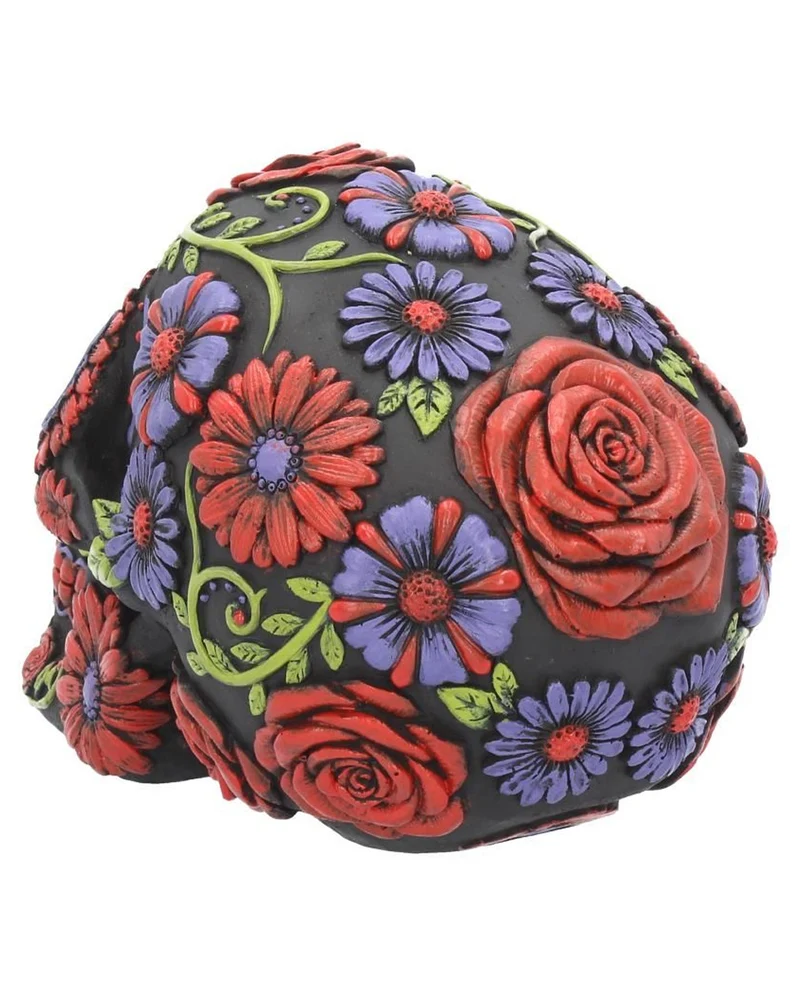 Sugar Skull mit Blüten Ornament