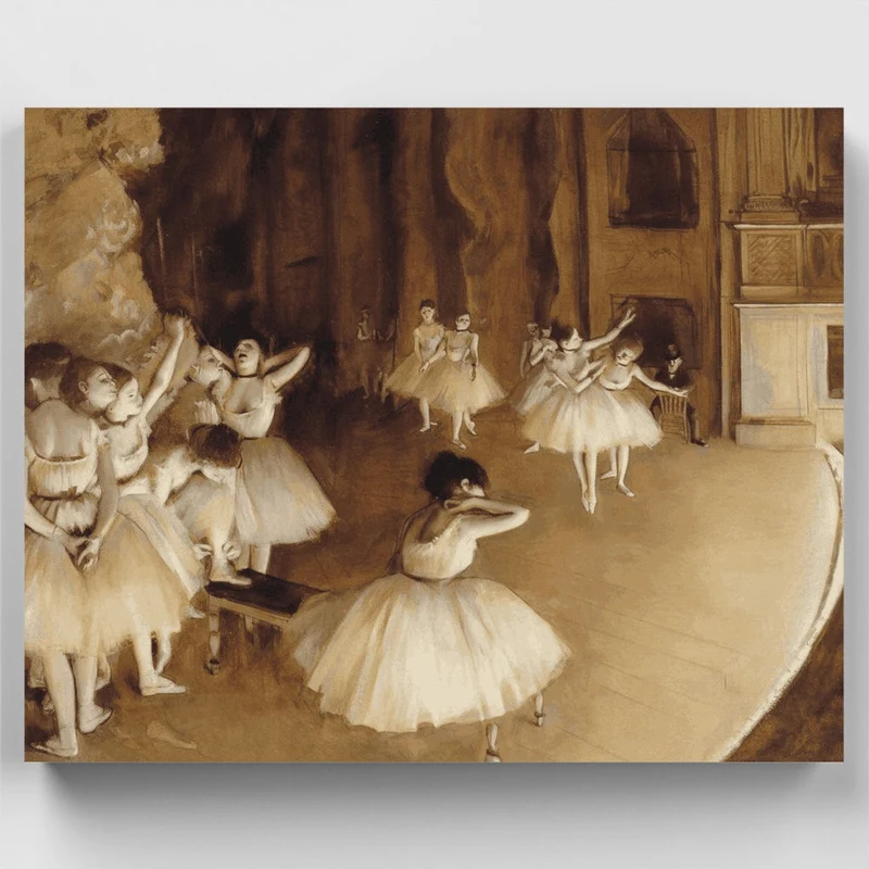 The Rehearsal on Stage - Paint by Numbers Kit