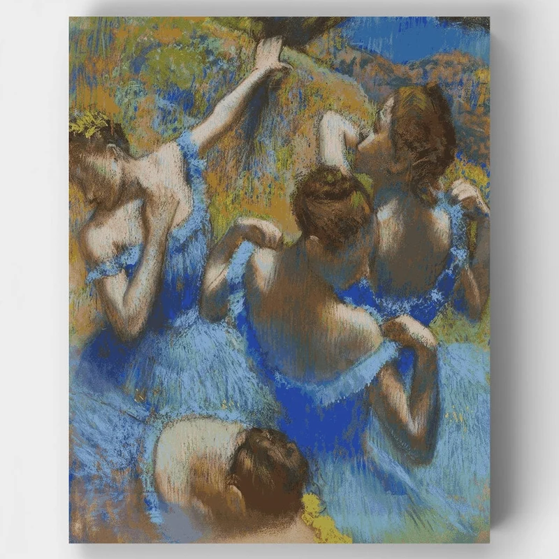 Dancers in Blue - Paint by Numbers Kit