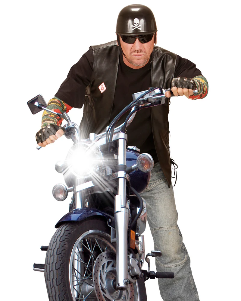 Punkrock & Biker Handschuhe mit Nieten