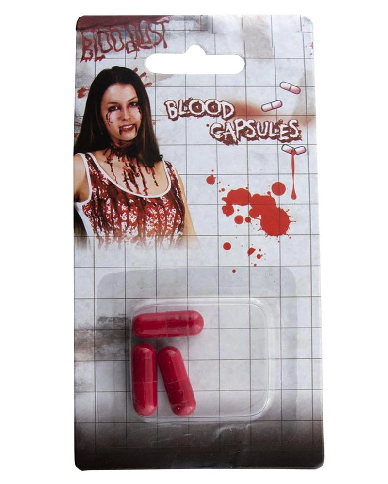 Blutkapseln für Halloween 3 St.
