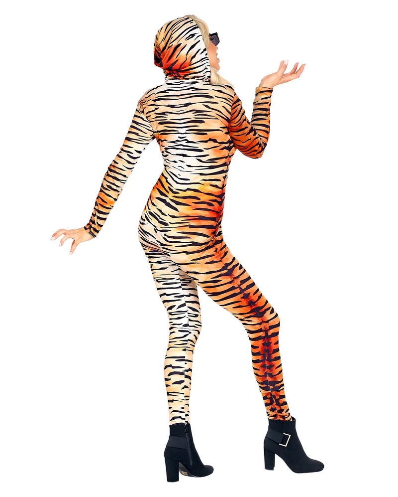 Tiger Bodysuit mit Animal Print
