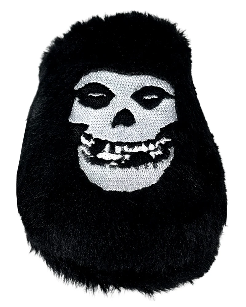 Schwarze Kreepy Kozy Misfits Plüsch Hausschuhe