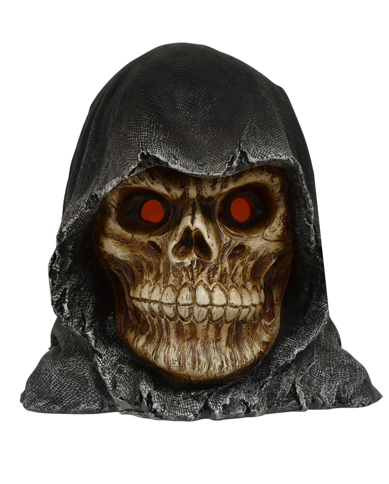 Grim Reaper Totenschädel mit leuchtenden Augen