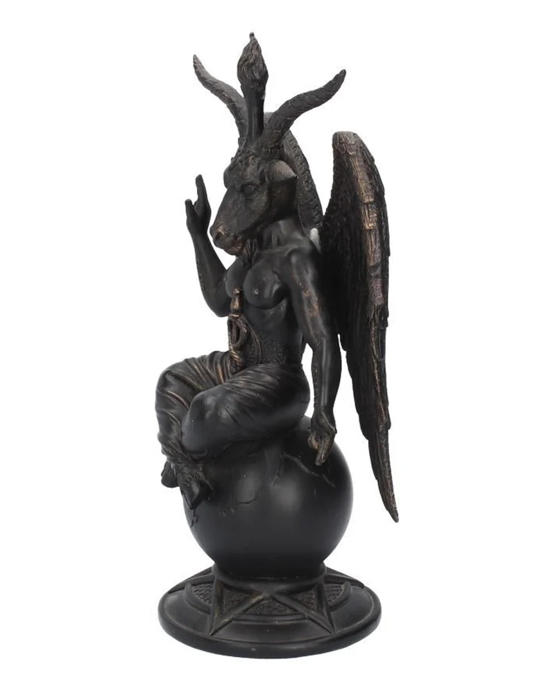 Baphomet Antik Figur mit Pentagramm