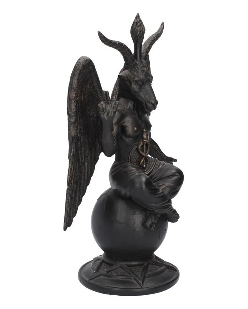 Baphomet Antik Figur mit Pentagramm