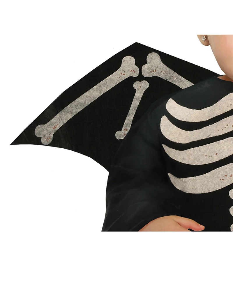 Skelett Fledermaus Babykostüm mit Flügeln