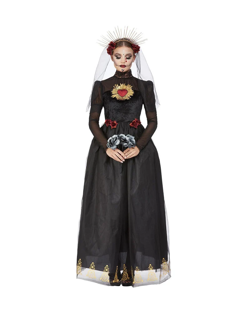 Day of the Dead Sacred Heart Bride Damen Kostüm