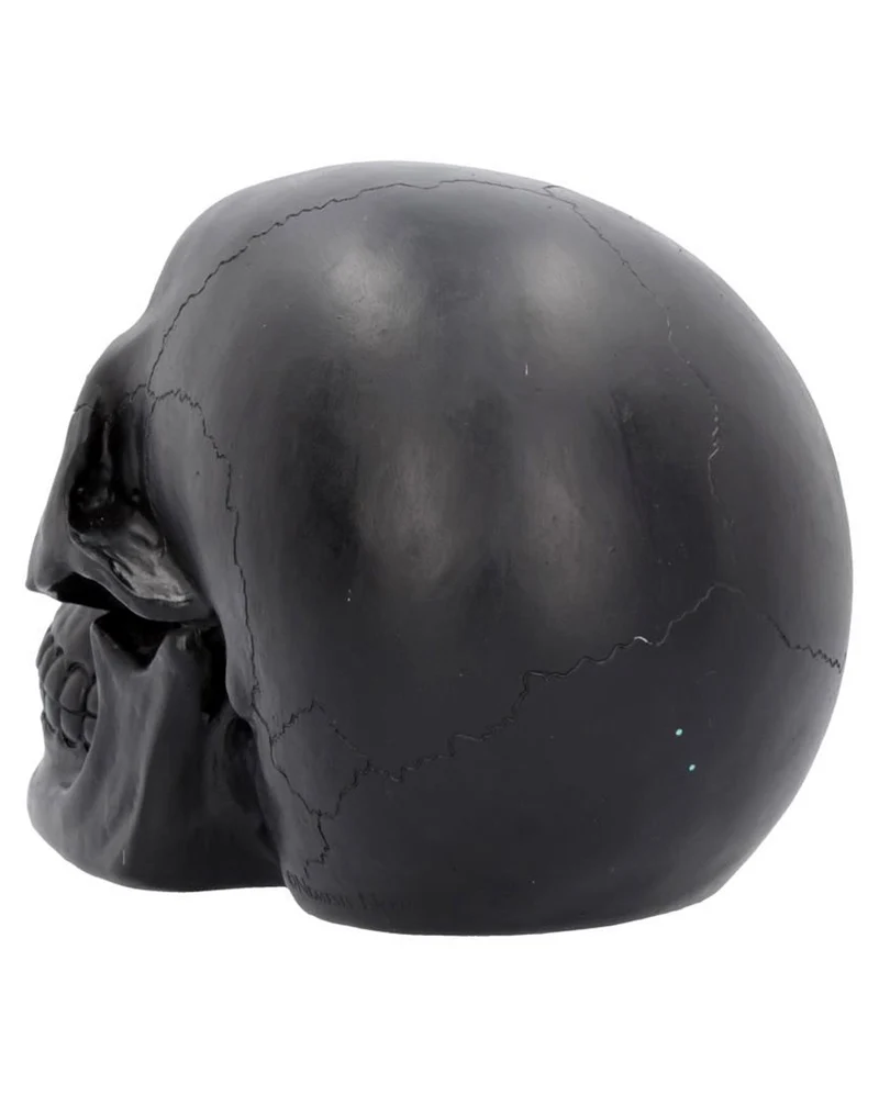 Geode Totenkopf mit Violettem Gothic Glitzer