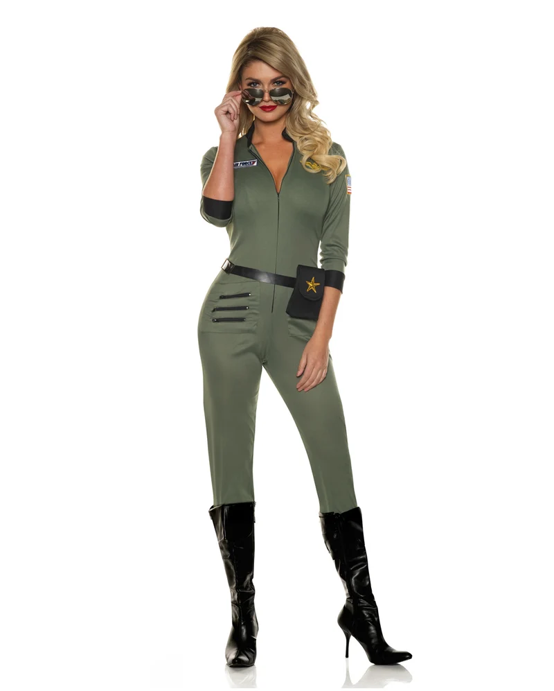 Sexy Airforce Pilotin Kostüm