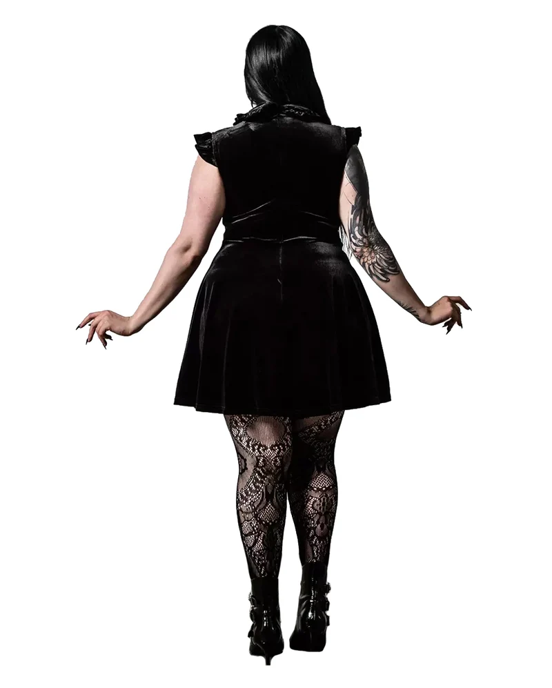 Amaymon Kleid mit Kragen KILLSTAR