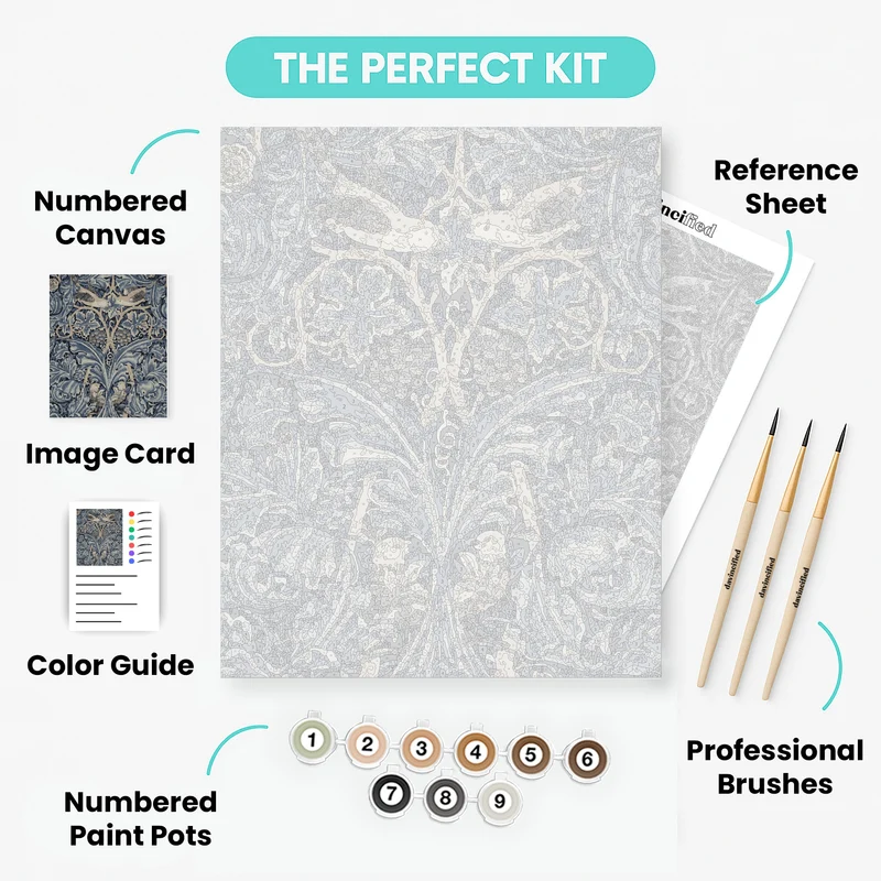 Cabbage and vine tapestry - Paint by Numbers Kit