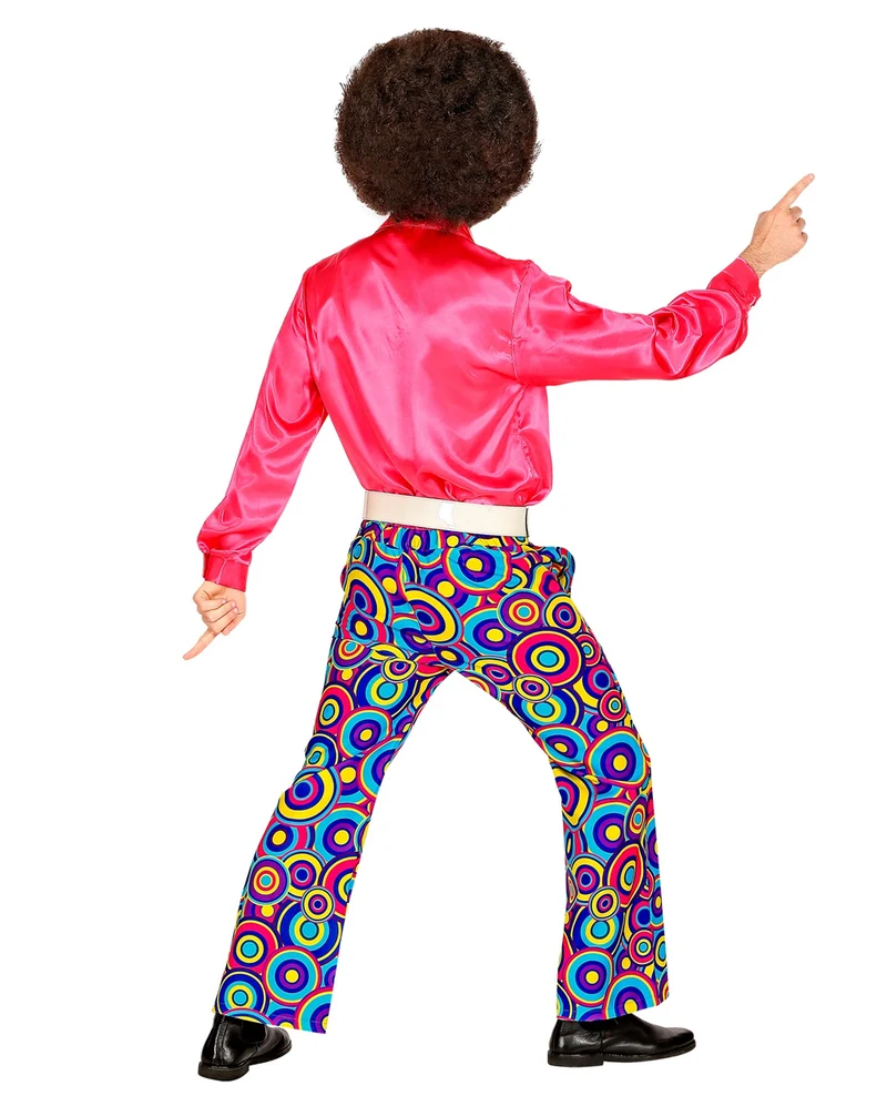 70er Jahre Hose Bubbles Blau