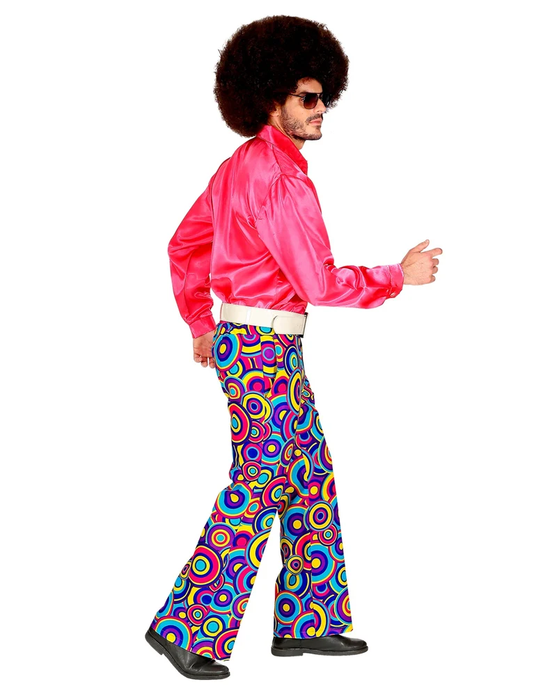 70er Jahre Hose Bubbles Blau
