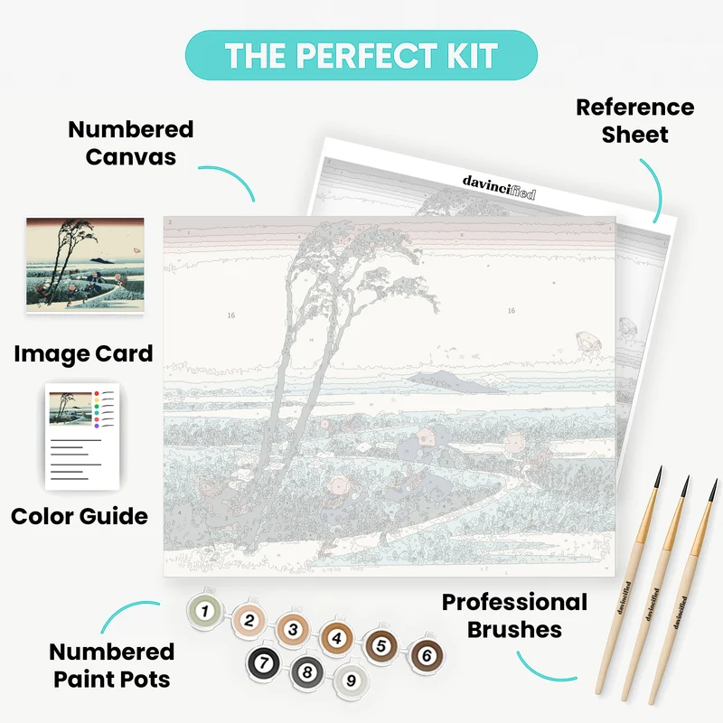 Ejiri in Suruga Province - Paint by Numbers Kit