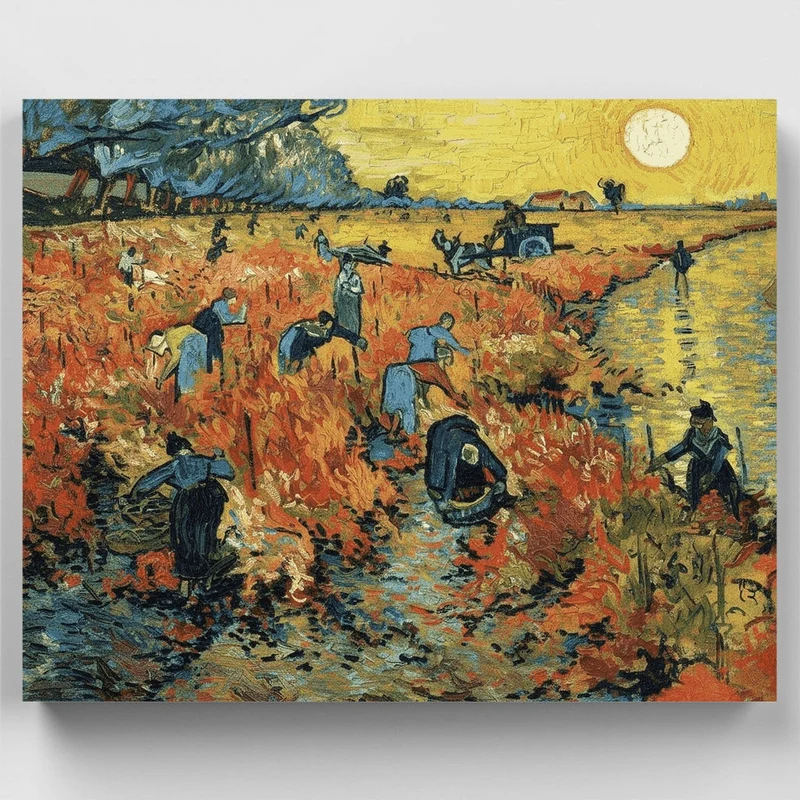 The Red Vineyard - Paint by Numbers Kit