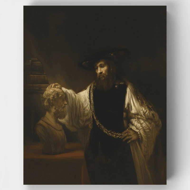 Aristotle with a Bust of Homer - Paint by Numbers Kit