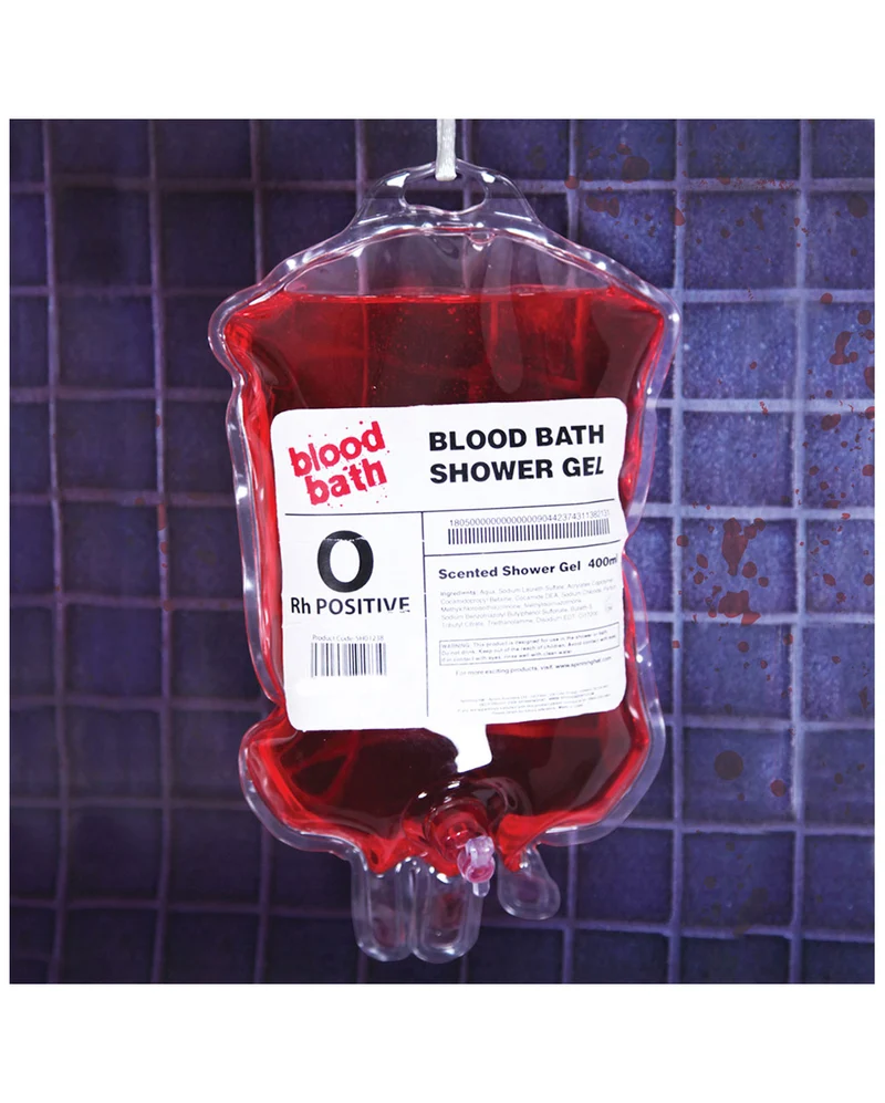 Blutbad Duschgel im Transfusionsbeutel