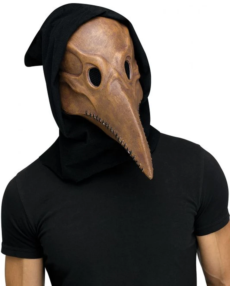Braune Vintage Pestdoktor Maske