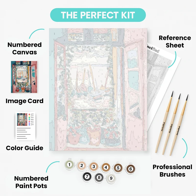 Open Window - Paint by Numbers Kit