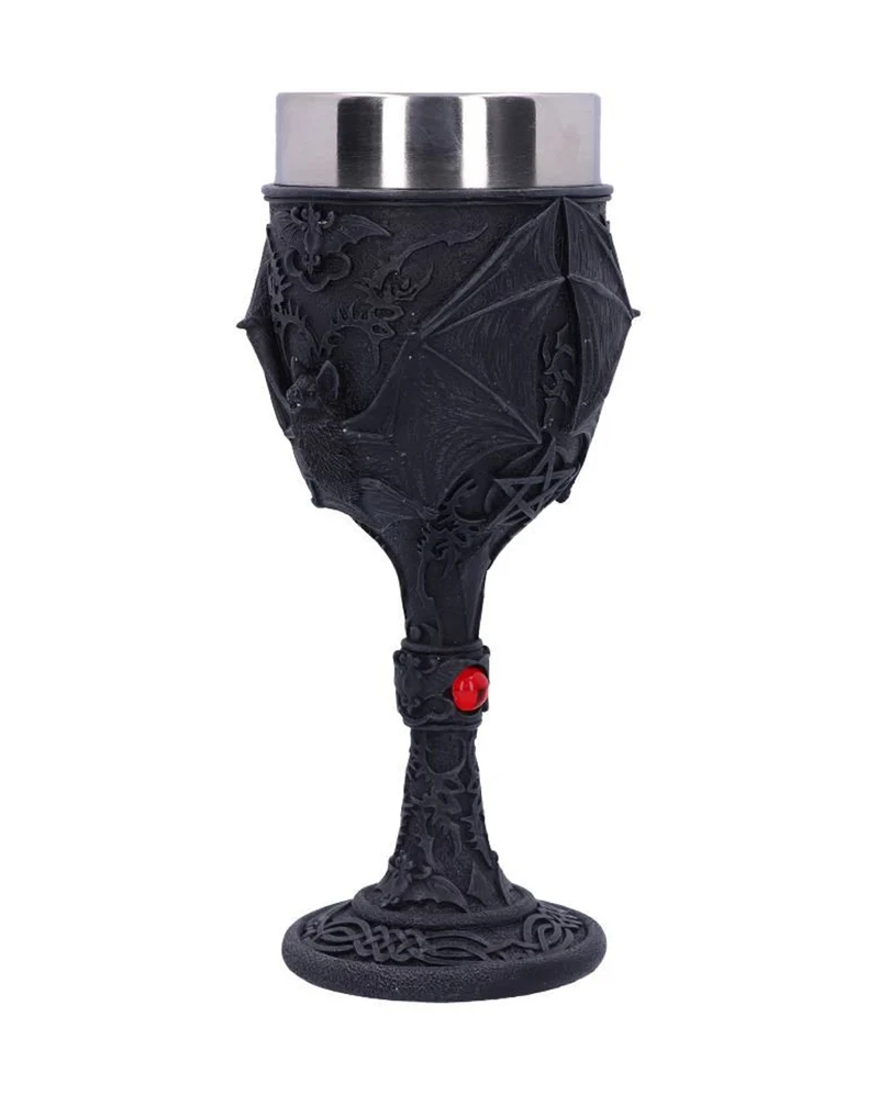 Gothic Vampirfledermaus Weinkelch