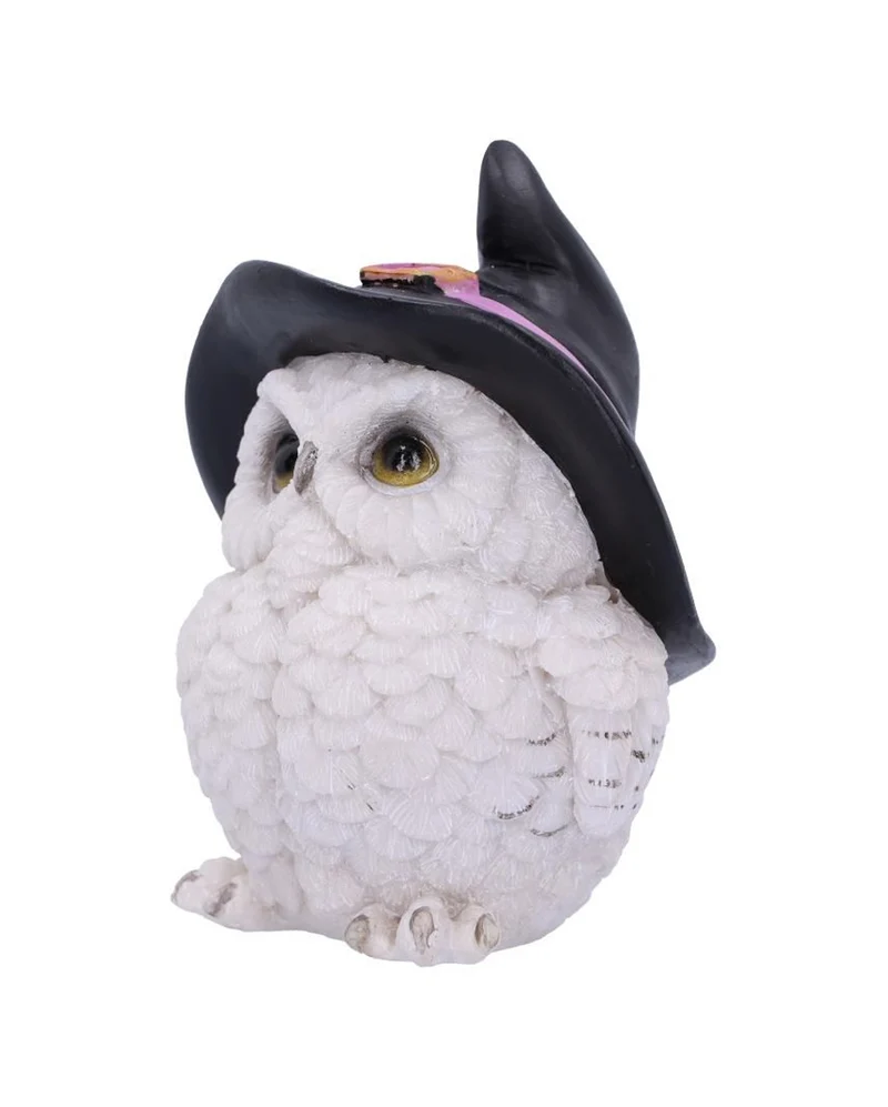 Zauberhafte Schneeeule mit Hexenhut