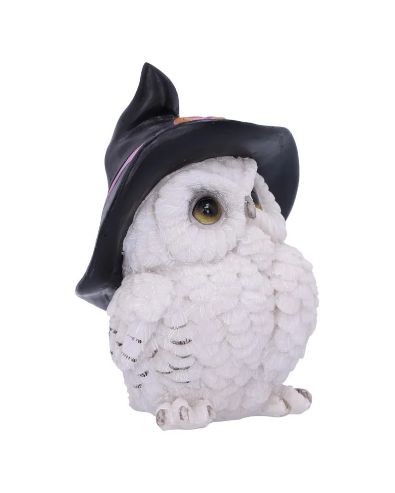 Zauberhafte Schneeeule mit Hexenhut