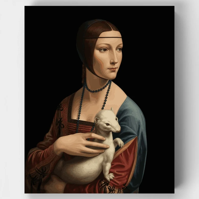 Lady with an Ermine - Paint by Numbers Kit