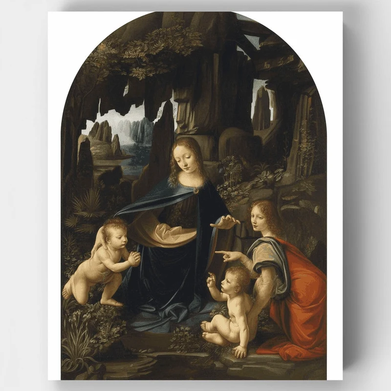 Virgin Of The Rocks - Paint by Numbers Kit