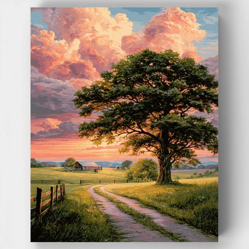 "Golden Path to Serenity" Paint by Numbers Kit