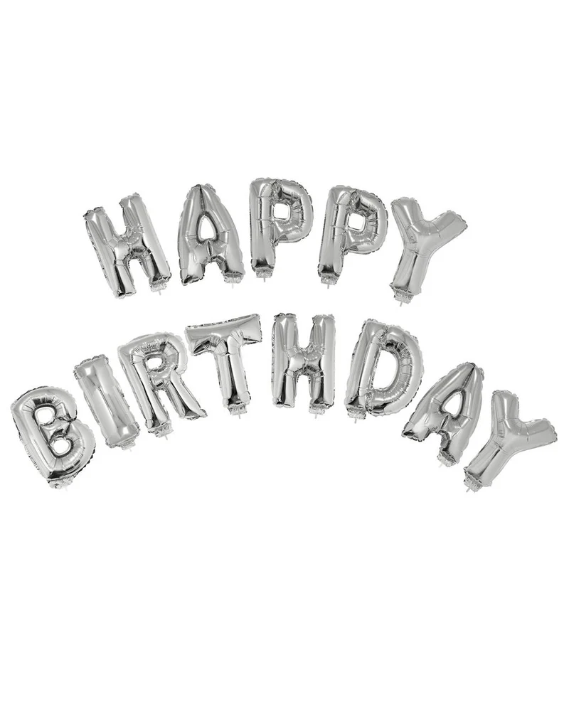 14-tlg. Happy Birthday Folienballon Set