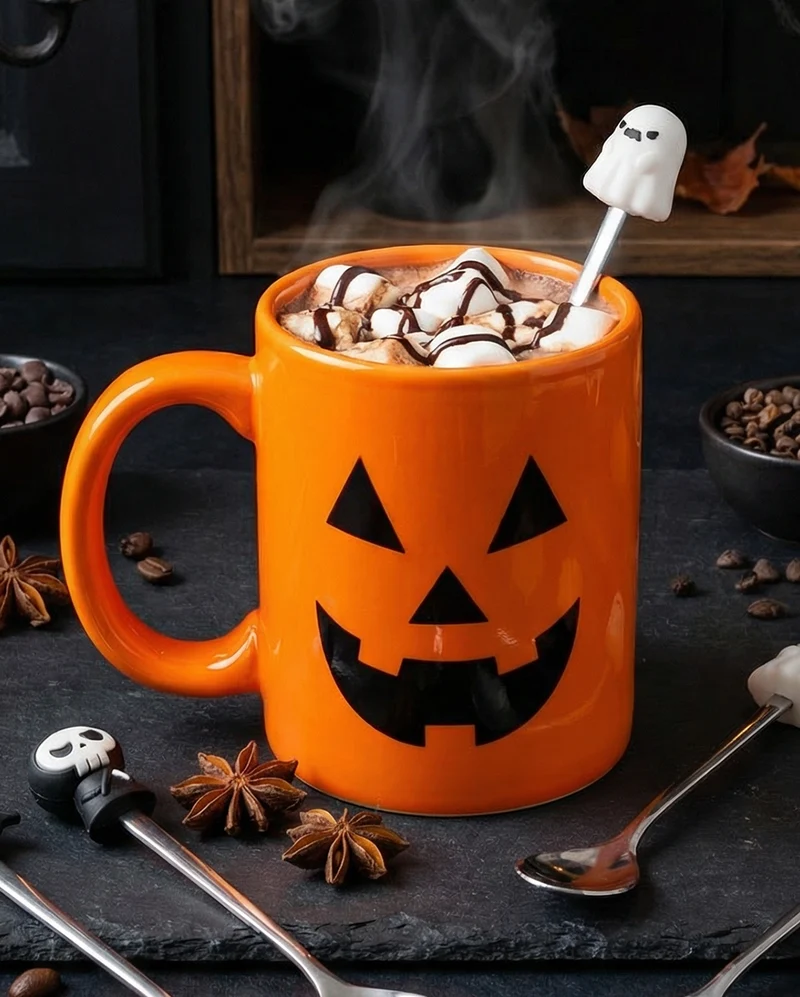 Halloween Kürbisgesicht Tasse