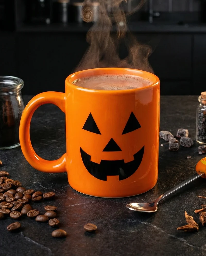 Halloween Kürbisgesicht Tasse