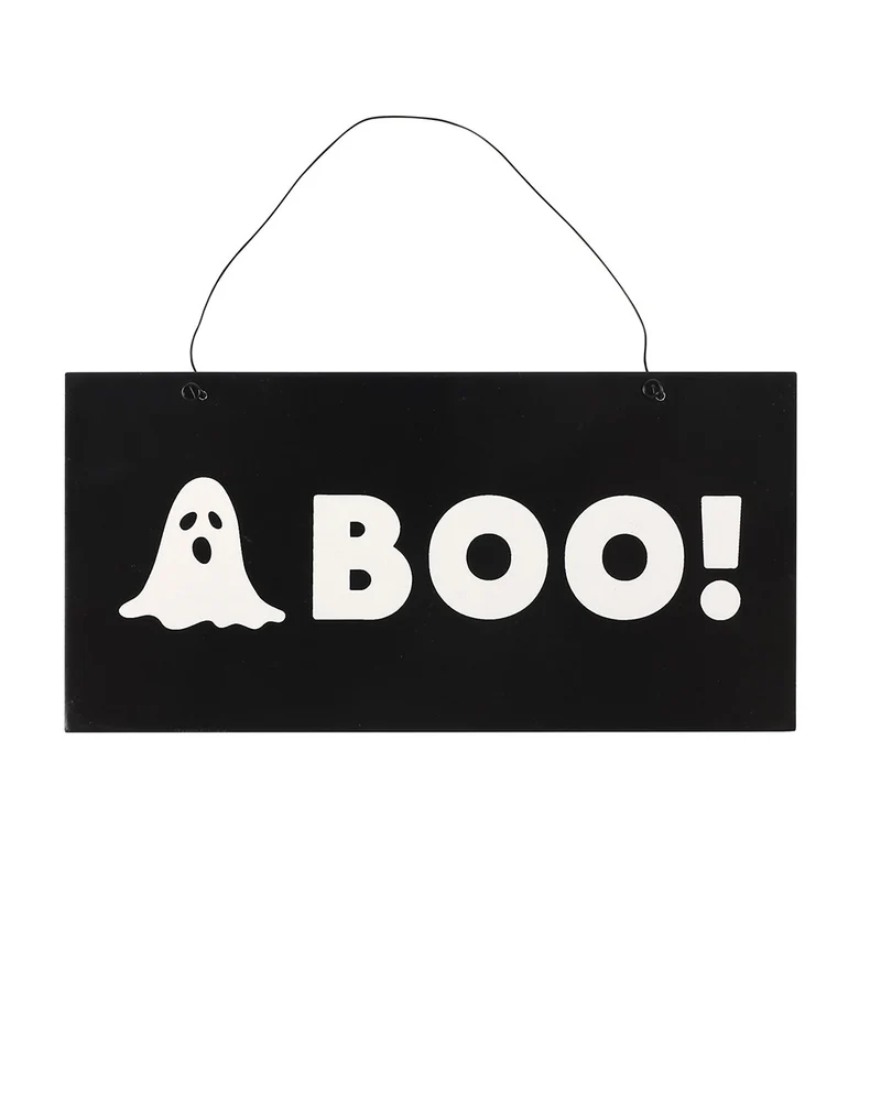 Weißer Geist & BOO Hängeschild