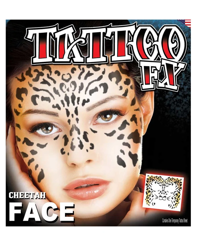 Face Tattoo Gepard