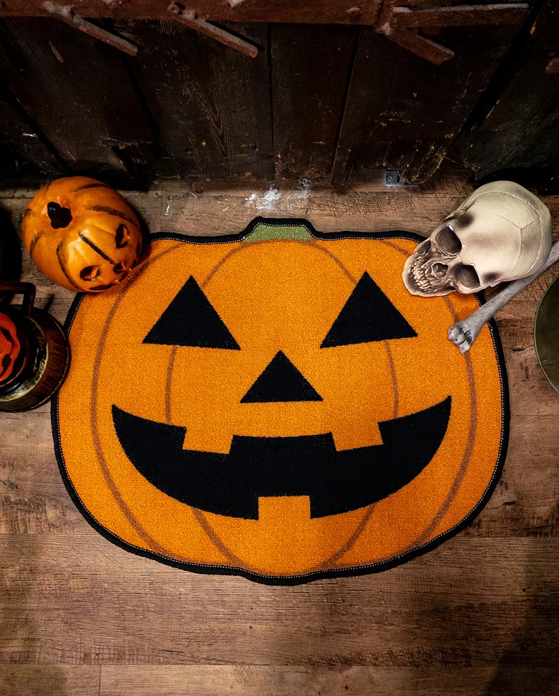 Halloween Kürbis Teppich 70x55cm