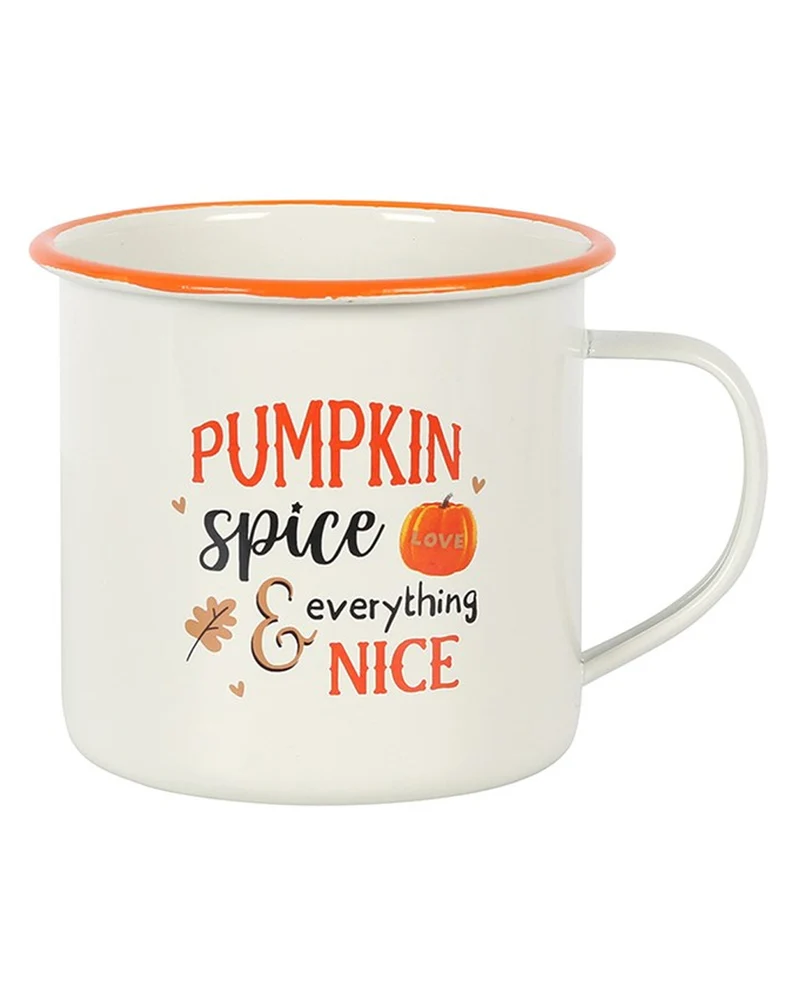 Pumpkin Spice Becher aus Emaille