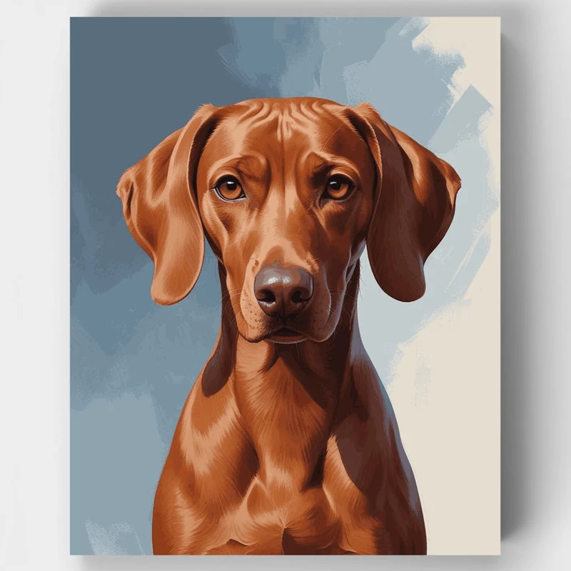 Elegant Vizsla Dog Portrait - Paint by Numbers Kit